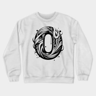 Letter O design graffity style Crewneck Sweatshirt